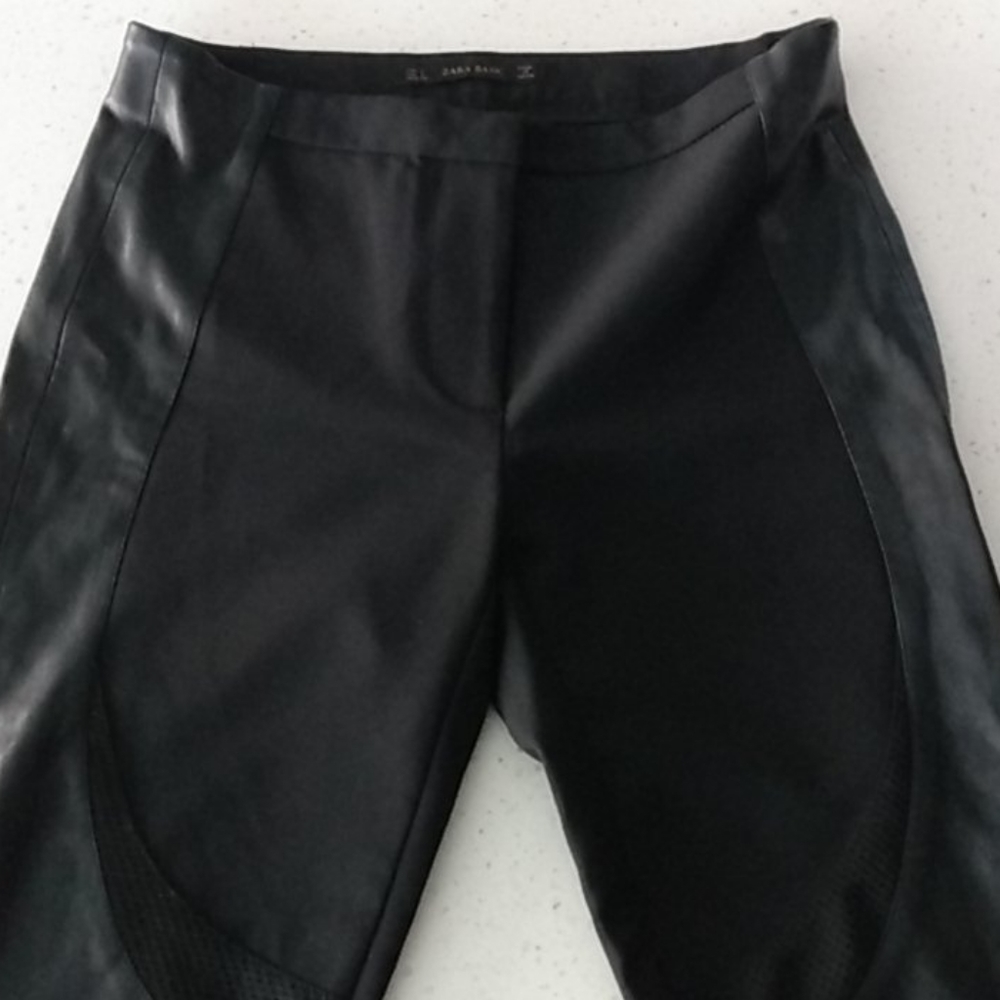 Zara Women's Small Pants Faux Leather Leggings